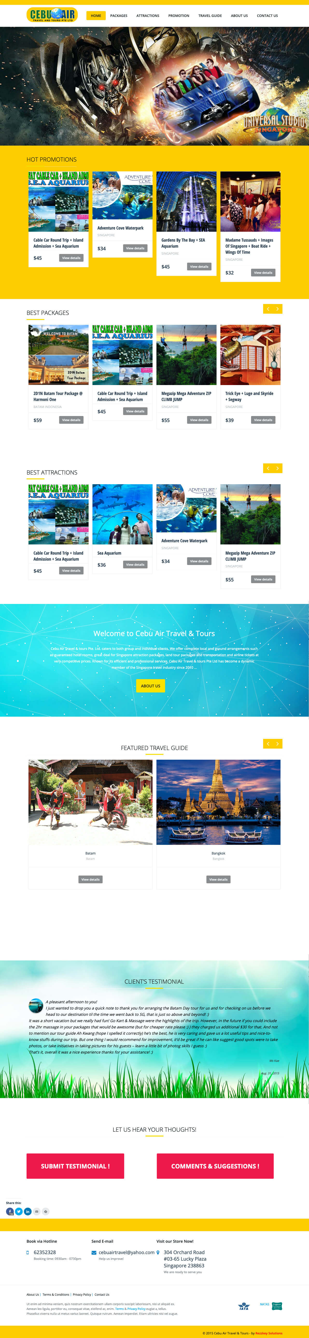 portfolio-Cebu Air Travel Tours